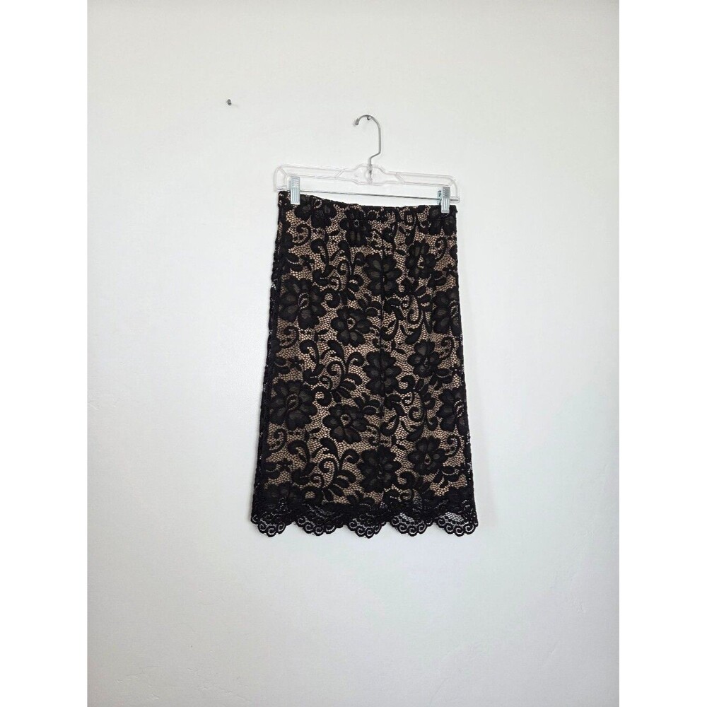 Olivia Blu Black Lace Pencil Skirt Formal Elegant Gothic Victorian Whimsigoth S